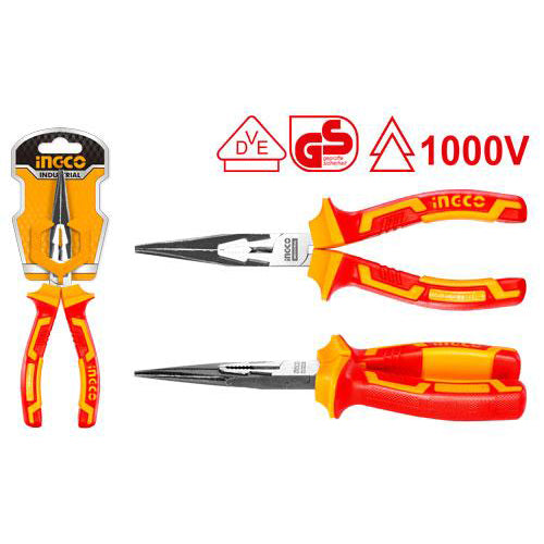 Pince à bec long isolée outil à main 1000V HILNP28208