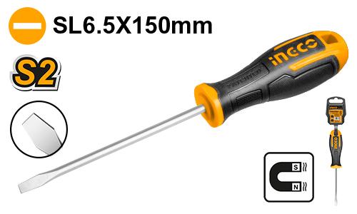 مفك براغي مشقوق ذو ساق مسطحة 6.5 × 150 مم HS686150