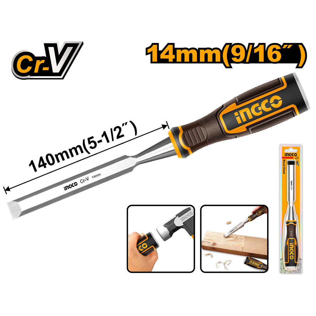 إزميل يدوي لنحت الخشب الصناعي مقاس 14 مم HWC0814