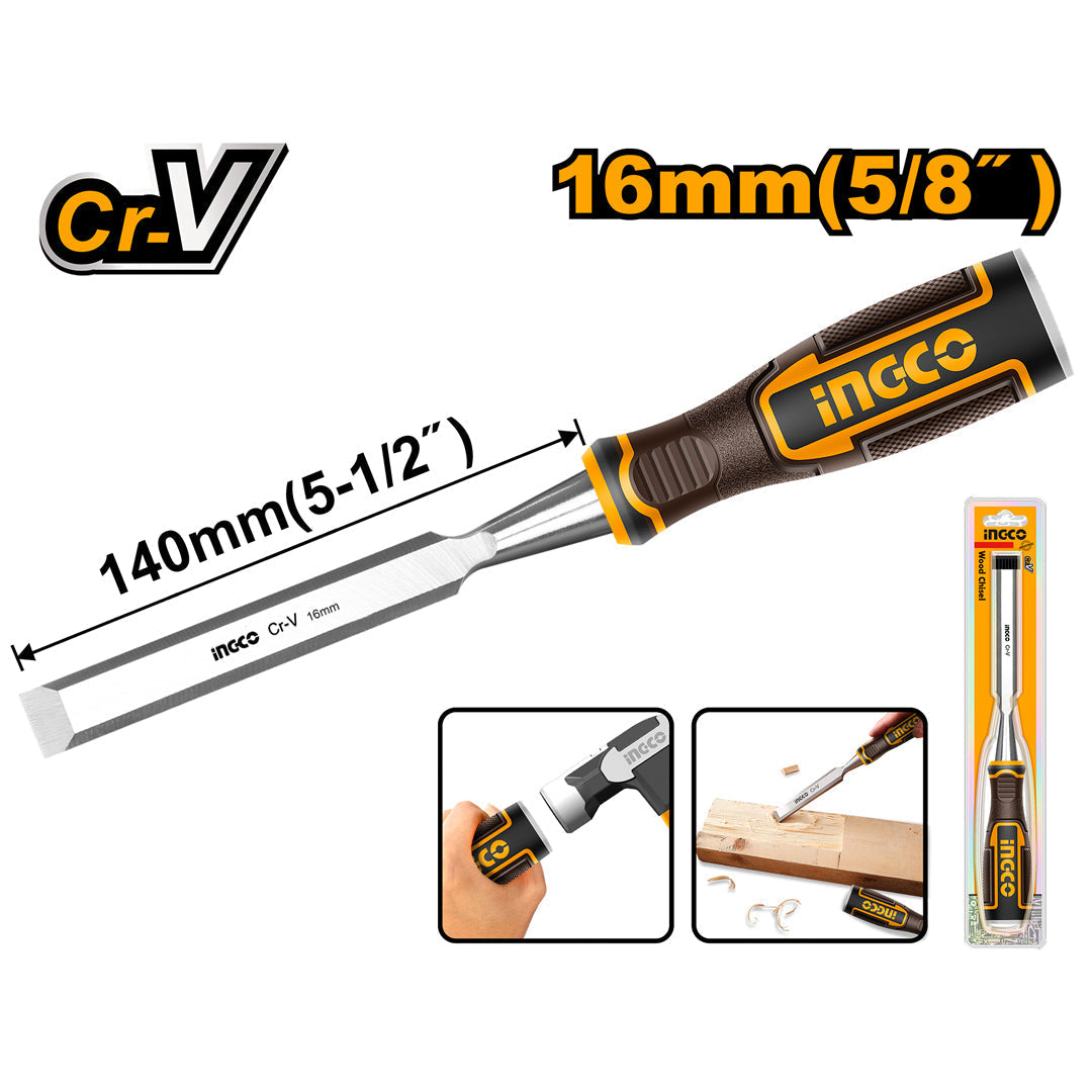 إزميل يدوي للنحت على الخشب الصناعي مقاس 16 مم HWC0816