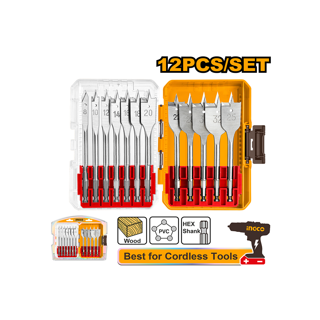 INGCO JEU DE FORETS PLATS POUR BOIS [AKDL1206] – INGCO Maroc