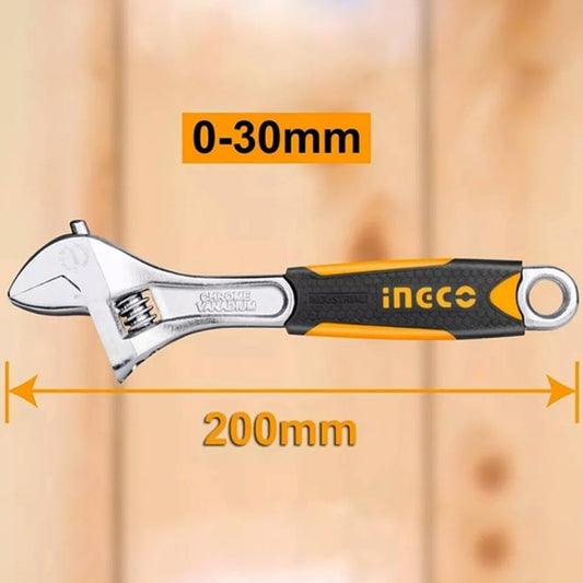 INGCO CLE A MOLETTE POIGNEE SOUPLE 200MM [HADW131088]