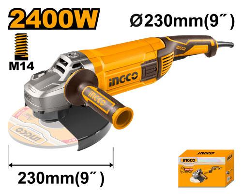 Meuleuse d'angle 230 mm 2400 W INGCO – AG24008 – INGCO Maroc