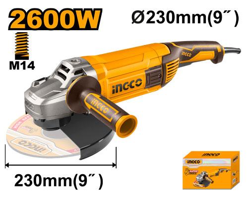 Meuleuse d'angle 230 mm 2600 W INGCO – AG26008 – INGCO Maroc