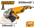 Meuleuse d'angle 230 mm 2600 W INGCO – AG26008 – INGCO Maroc