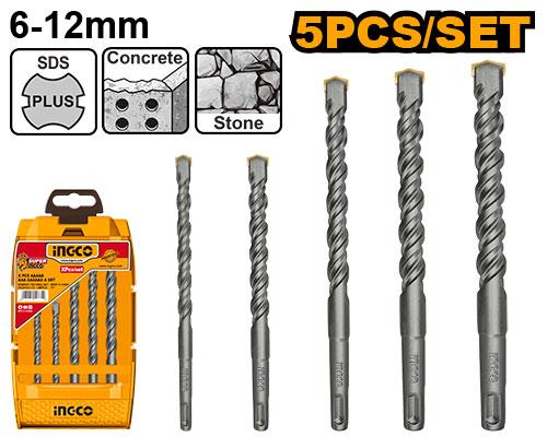 INGCO JEU DE 5 FORETS SDS PLUS [AKD2052]