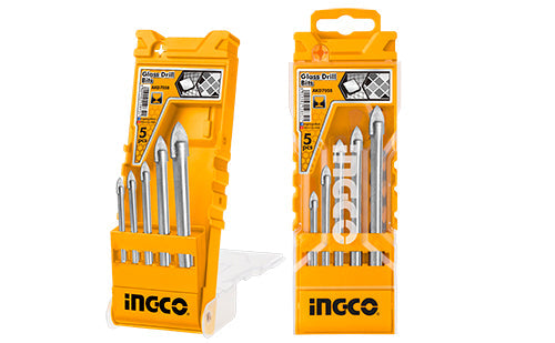 INGCO JEU DE 5 FORETS A VERRE 4MM,5MM,6MM,8MM,10MM NR [AKD7058]