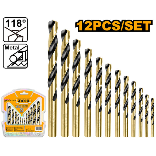 INGCO SET DE 12 FORETS HSS [AKDB1125]