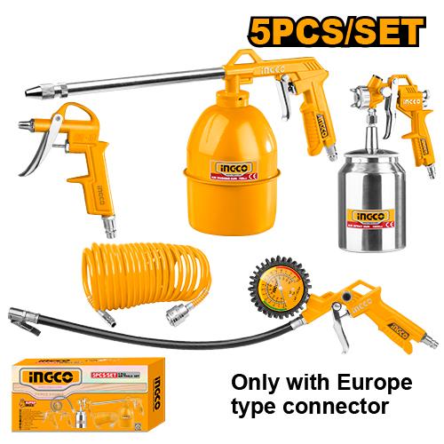 INGCO SET PISTOLETS A PEINTURE 5PCS [AKT0051]