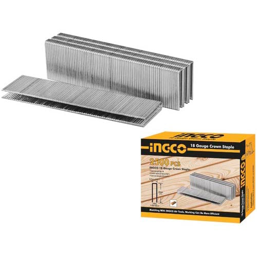 INGCO BOITE 2500 AGRAFES 25MM POUR AGRAFEUSE PNEUMATIQUE [AST18251]