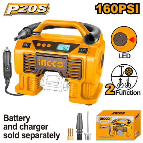INGCO COMPRESSEUR AUTONOME SUR BATTERIE [CACLI2002]