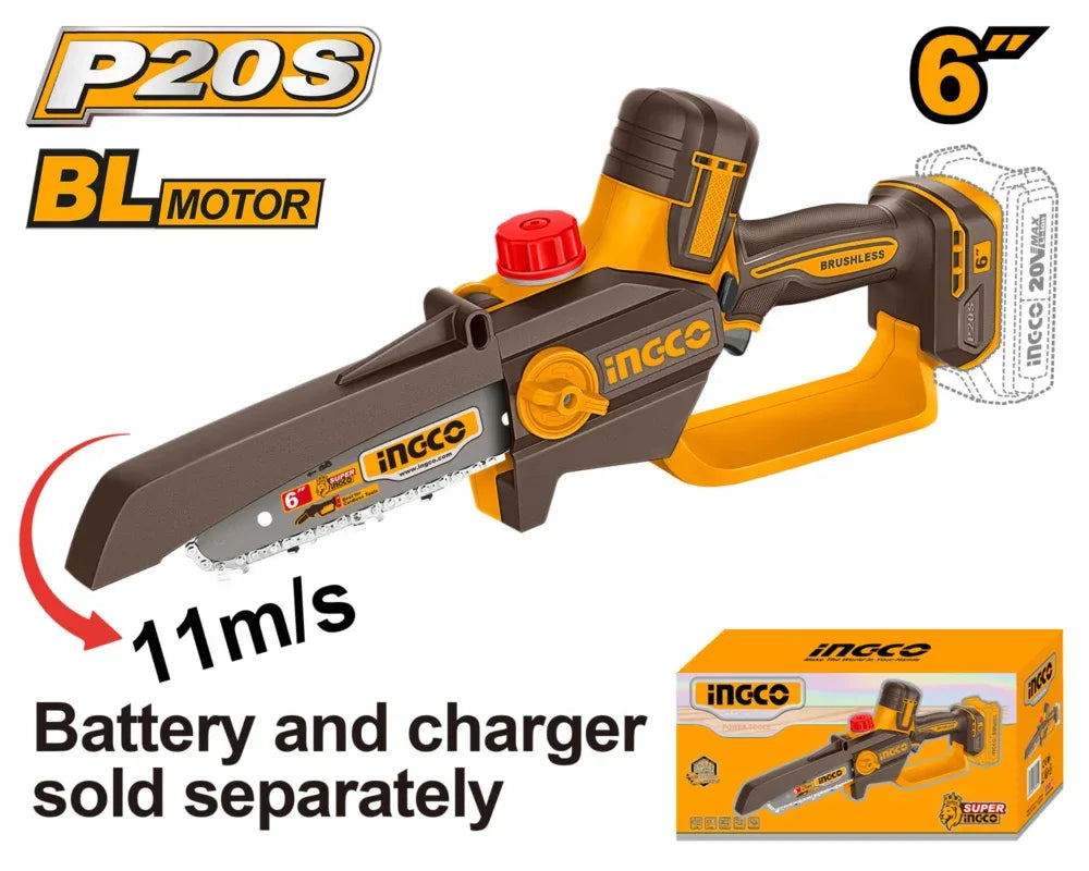 INGCO SCIE ÉLAGUEUSE 6" 20V SANS BATTERIE [CGSLI2066]
