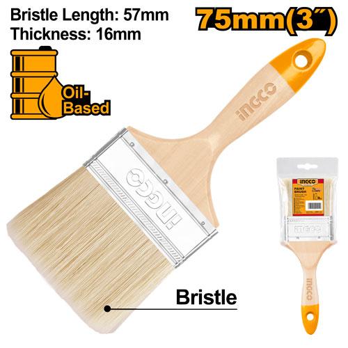 INGCO PINCEAU EN BOIS LARGEUR 75MM POUR PEINTURE A HUILE [CHPTB0103]