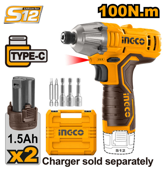 Outil électrique de visseuse à chocs lithium-ion 12V CIRLI12015