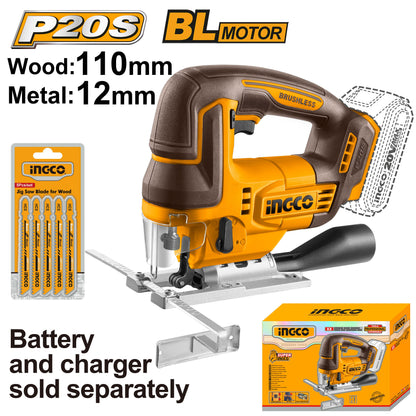 INGCO SCIE SAUTEUSE SANS FIL LITHIUM-ION 20V [CJSLI1008]