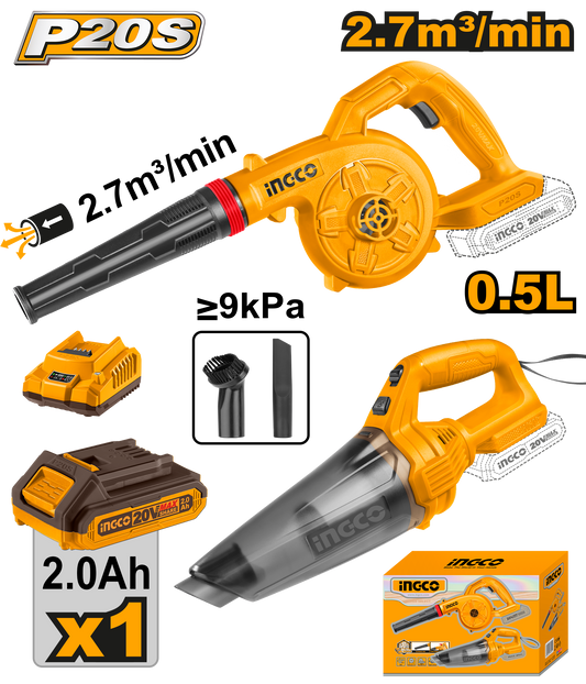P20S/20V 2PCS Combo Kit avec souffleur sans fil Lithium-Ion COSLI240998 ING-CT