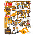 INGCO KIT COMBO INDUSTRIEL SANS FIL 9 PCS [COSLI250381] – INGCO Maroc