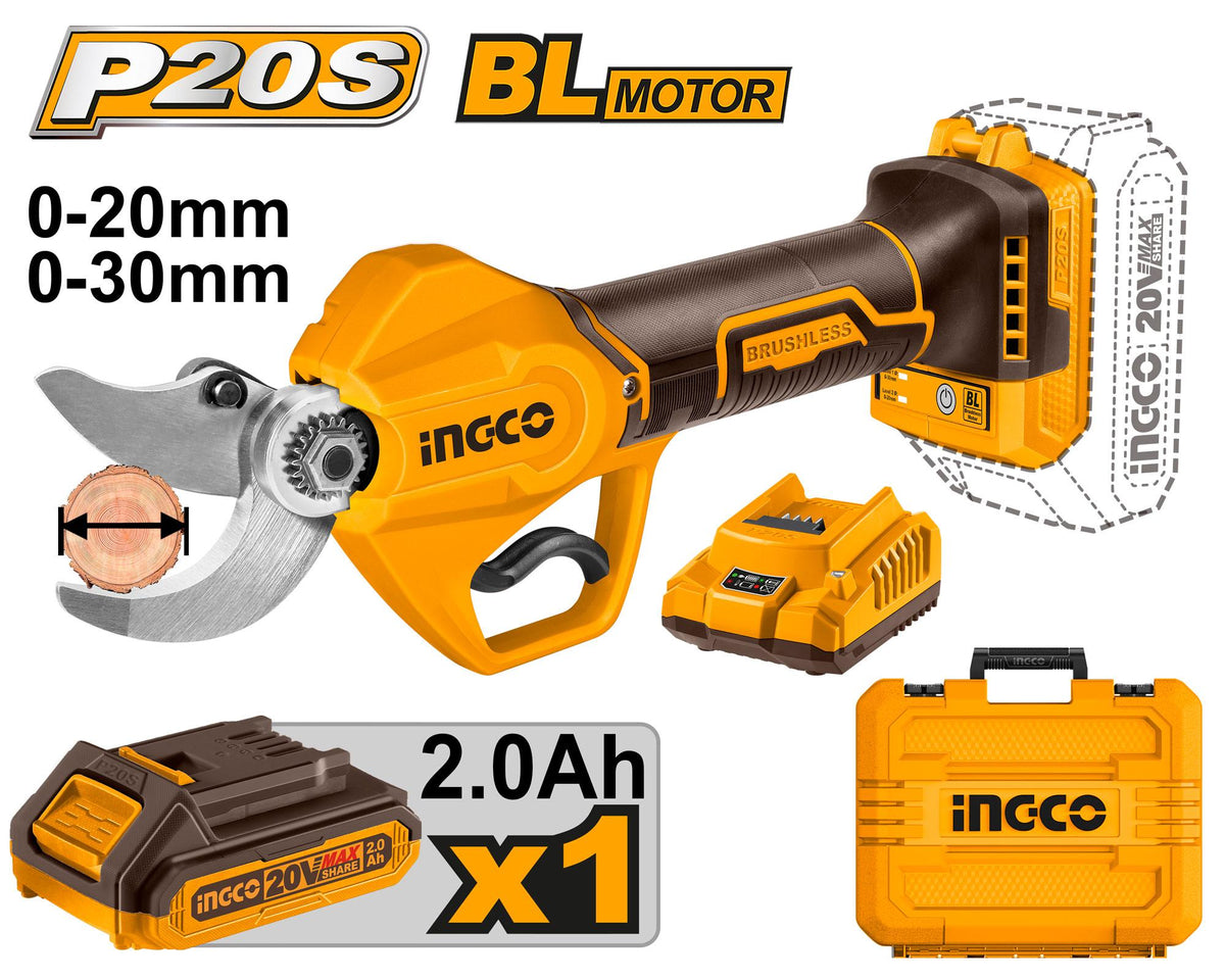 INGCO CISAILLE DROITE 20V 1BATTERIE [CSSLI203083] – INGCO Maroc