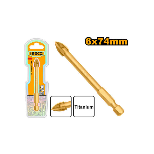 INGCO Foret Pour Carrelage Et Verre 6*74Mm [DBG1130601]