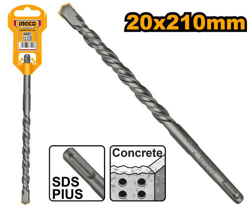 مثقاب البناء الصناعي SDS Plus مقاس 210 × 20 مم للخرسانة DBH1212001
