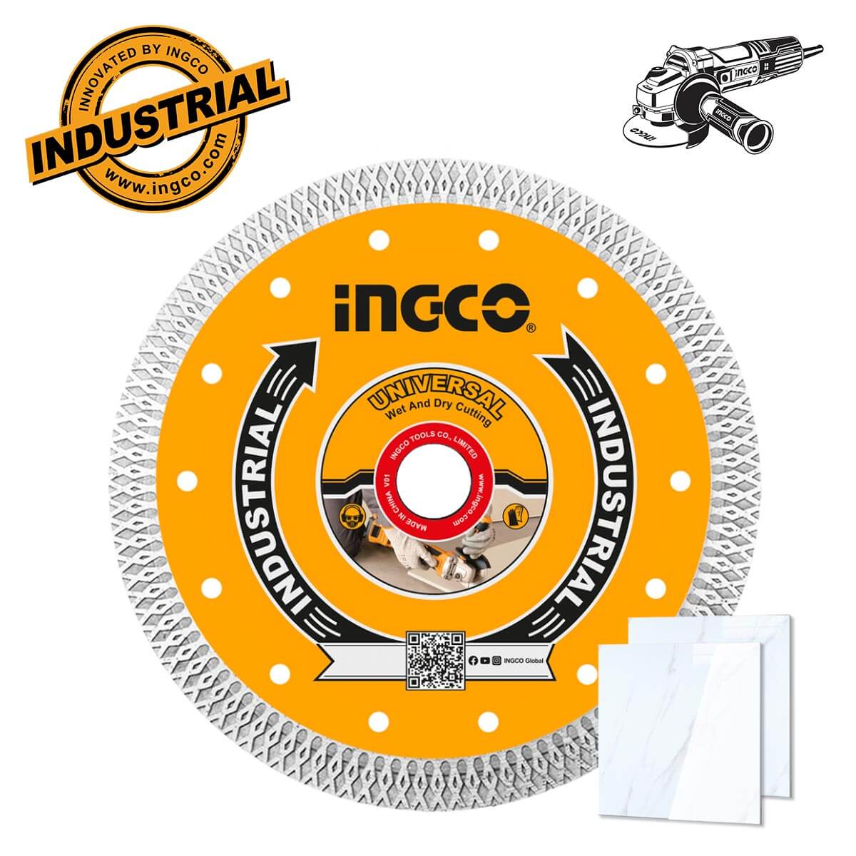 INGCO DISQUE DIAMANT ULTRA FIN 125MM CARRELAGE [DMD081251HT] – INGCO Maroc
