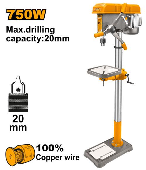 INGCO PERCEUSE A COLONNE 750W [DP207505]