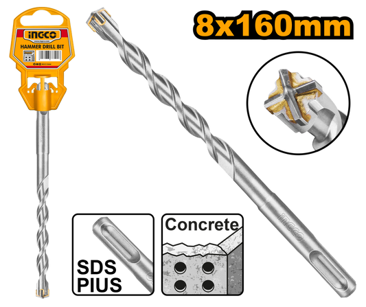 INGCO FORET 8X160MM,SDS PLUS PRO [DBH1210802C]