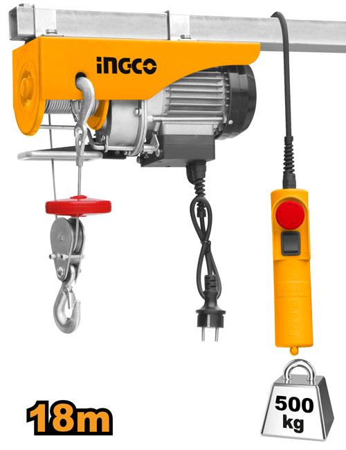 INGCO PALAN ELECTRIQUE 900W 500KG DOUBLE LIGNES [EH5001]