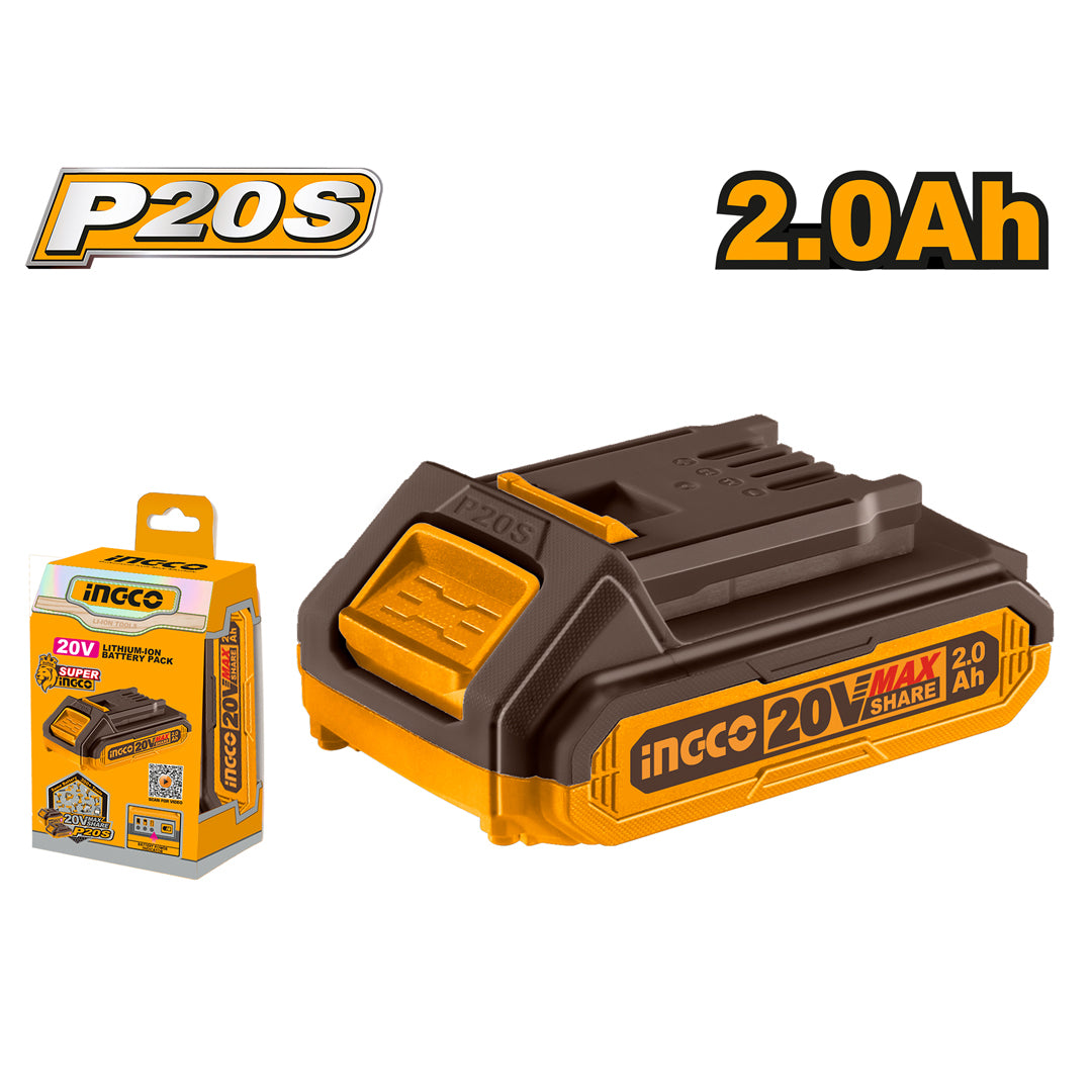 مجموعة بطاريات ليثيوم أيون 20 فولت P20S 20 فولت FBLI20011