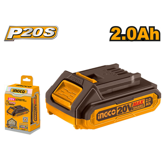 مجموعة بطاريات ليثيوم أيون 20 فولت P20S 20 فولت FBLI20011