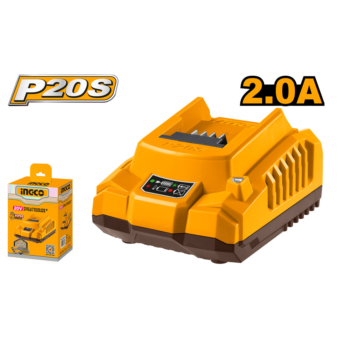 INGCO CHARGEUR DE BATTERIE 20V [FCLI2001] – INGCO Maroc