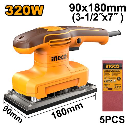 INGCO PONCEUSE VIBRANTE 90x180MM 320W [FS3216] – INGCO Maroc