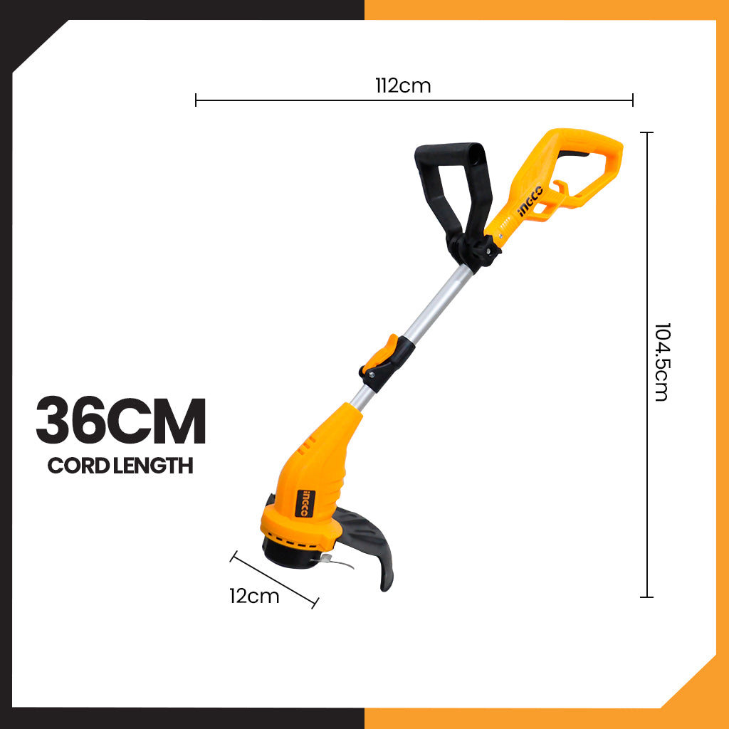 INGCO DEBROUSSAILLEUSE TELESCOPIQUE 350W [GT3512]