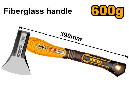 INGCO HÂCHE 600G 390MM À TÊTE FORGÉE SI [HAX081600]