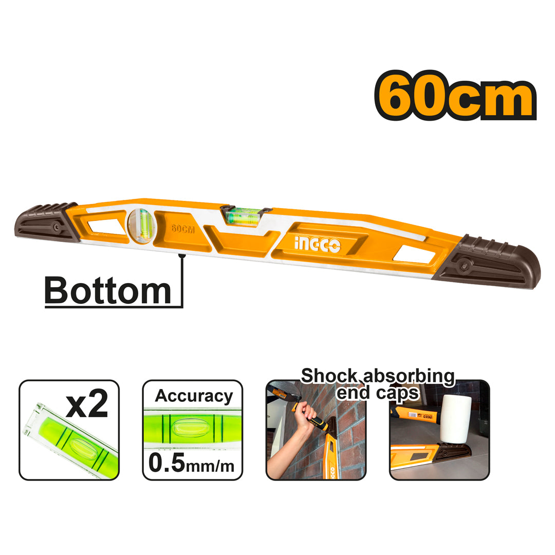 INGCO NIVEAU TRAPÉZOÏDAL 60 CM HEAVY DUTY [HBSL08060] – INGCO Maroc