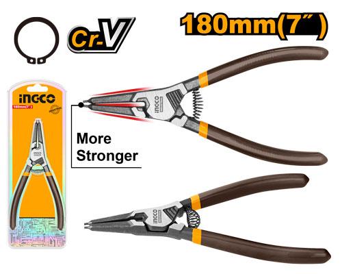 INGCO PINCE CIRCLIPS EXTERIEUR A TETE DROITE 180MM [HCCP261801]