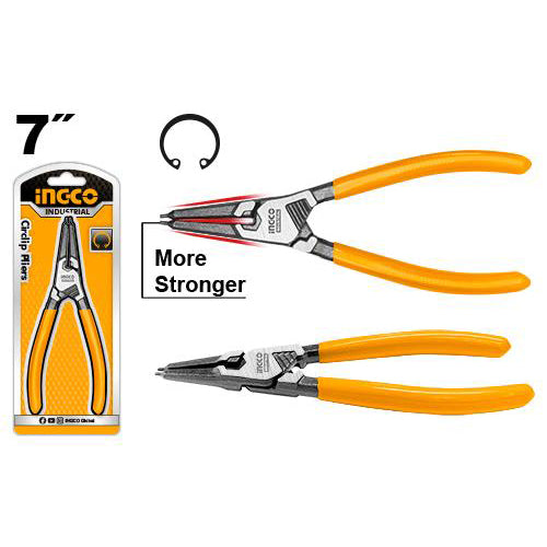 INGCO PINCE CIRCLIPS EXTERIEUR A TETE DROITE 180MM [HCCP261801]