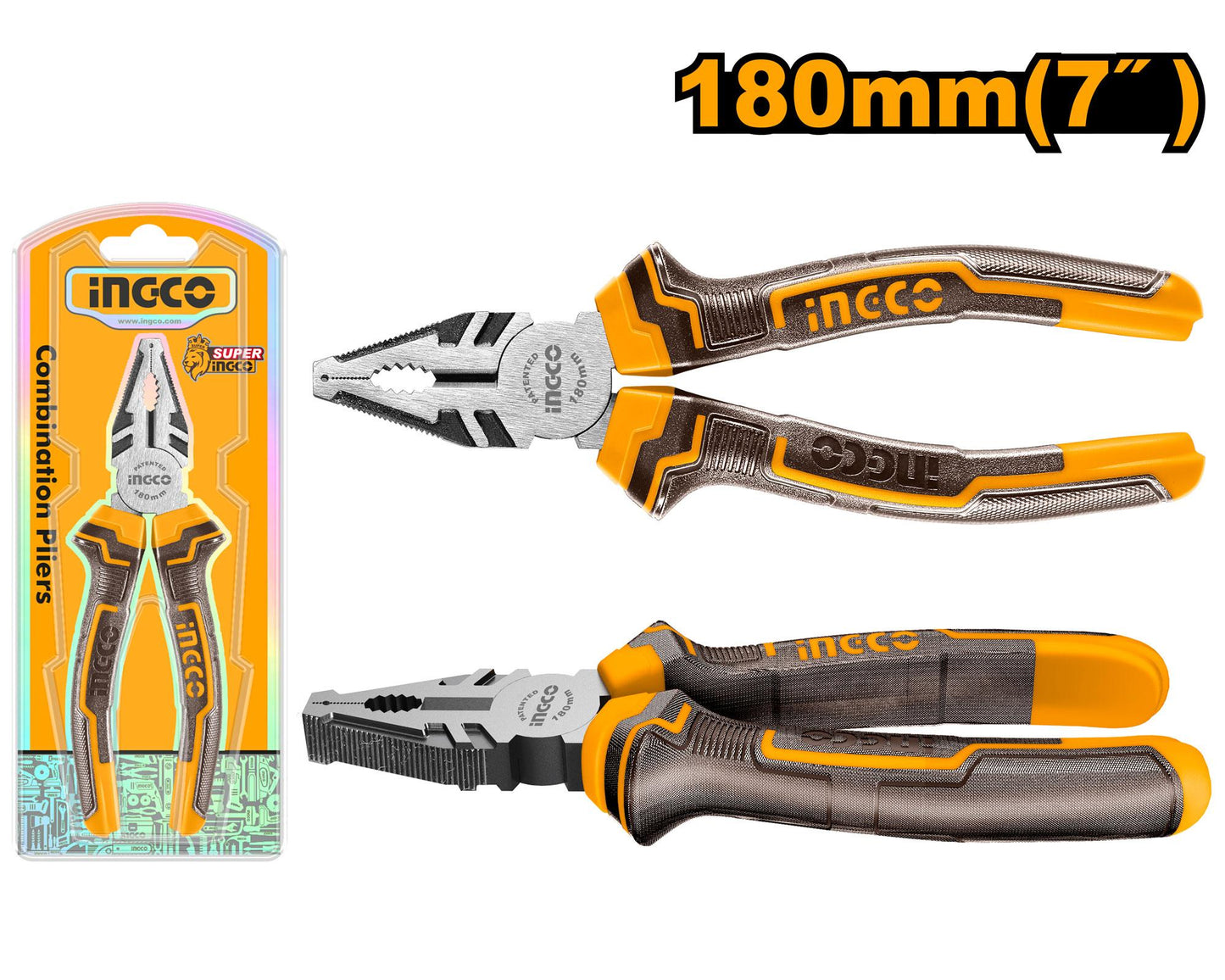 INGCO PINCE UNIVERSELLE 180MM [HCP08188]