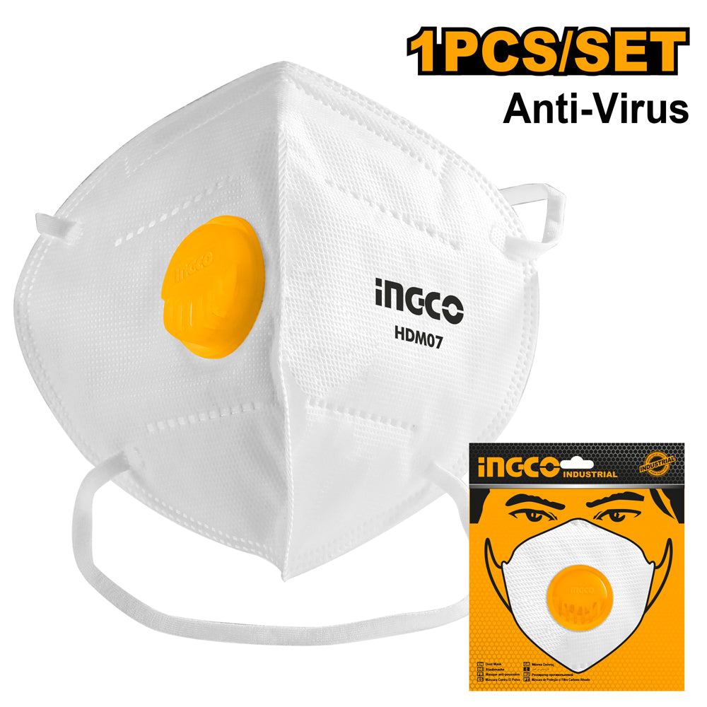 INGCO MASQUE ANTI-POUSSIERE FFP2 AVEC VALVE [HDM07] – INGCO Maroc