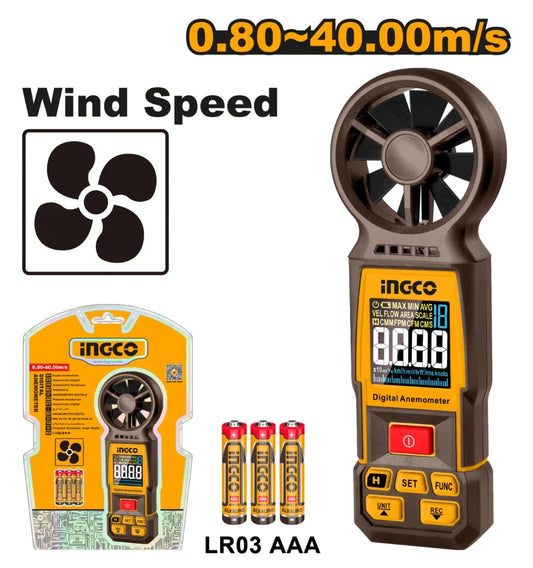 INGCO ANÉMOMÈTRE NUMÉRIQUE [HETAN031]