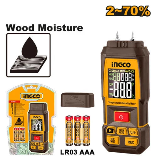 INGCO HUMIDIMÈTRE À BOIS [HETWM031]