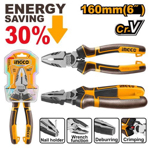 INGCO PINCE UNIVERSELLE HAUTE PERFORMANCE 160MM NR [HHCP28160]