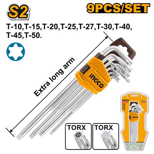 INGCO CLE TORX EXTRA LONGS [HHK13092]