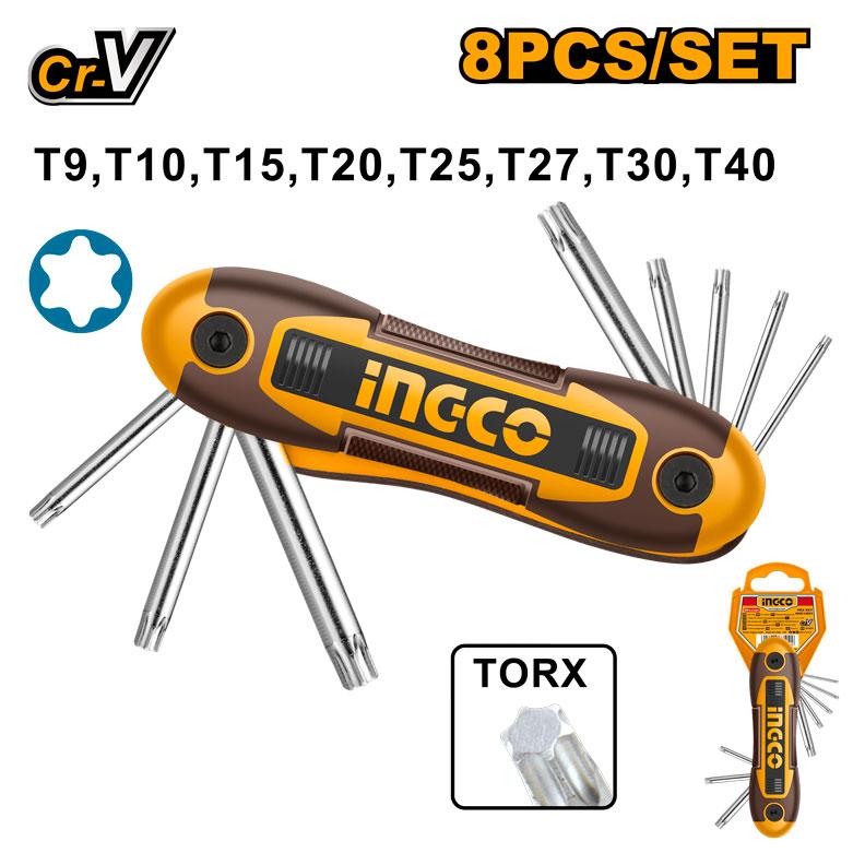INGCO CLES DE POCHE TORX [HHK14083]