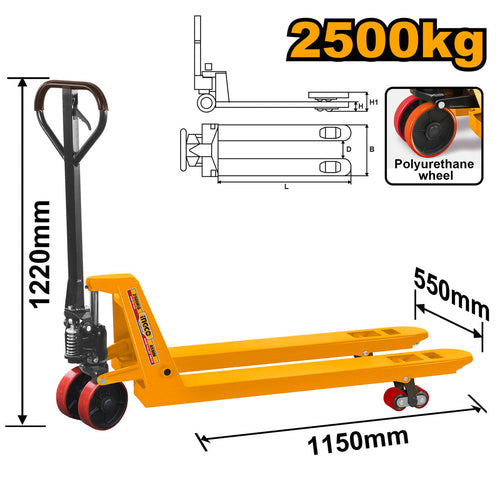 INGCO TRANSPALETTE MANUEL 2500KG [HHPT01251]