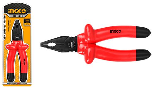 INGCO PINCE UNIVERSELLE ISOLEE- 1000V 200MM(8'''') [HICP01200]