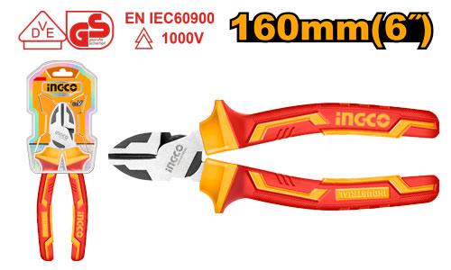 INGCO PINCE COUPANTE DIAGONALE ISOLE ET ROBUSTE 160MM NR [HIHLDCP28160]