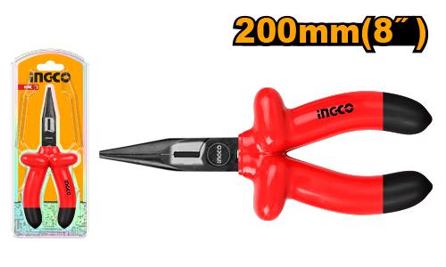 INGCO PINCE A LONG NEZ ISOLEE 1000V 200MM(8'') [HILNP01200]