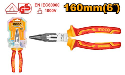 INGCO PINCE A LONG BEC ISOLEE 6''/160MM [HILNP28168] – INGCO Maroc