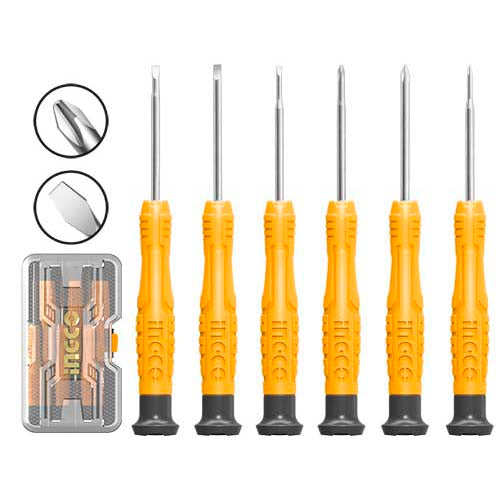 INGCO JEU DE TOURNEVIS DE PRECISION 6PCS [HKSD0618] – INGCO Maroc